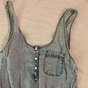 Denim romper